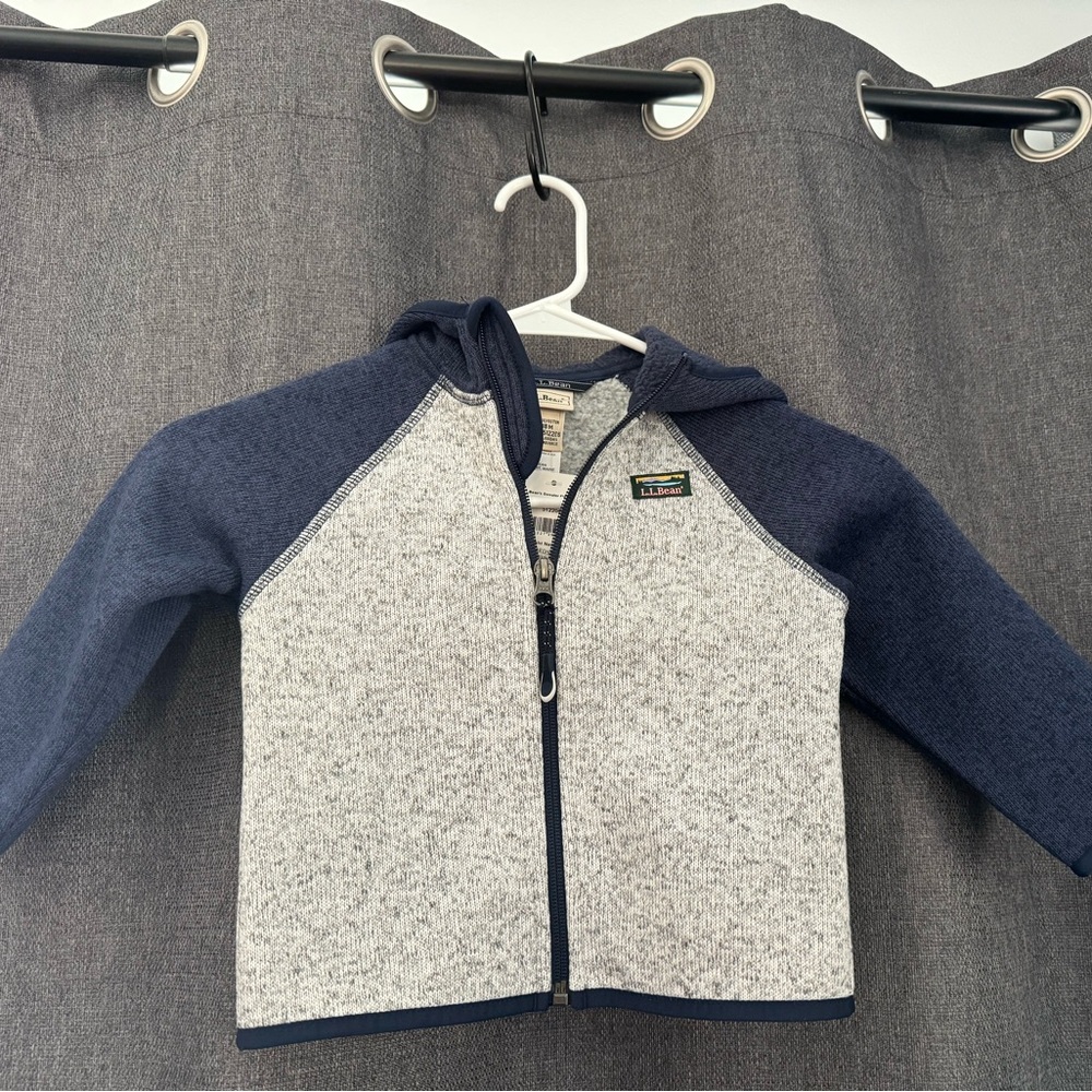 Infants' L.L.Bean Sweater Fleece, Hooded Colorblock